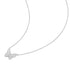 Silver Butterfly Pavé Necklace