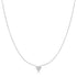 Silver Pavé Heart Necklace
