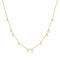 Gold Droplet Station Necklace
