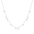 Silver Droplet Station Necklace
