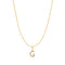 Gold Letter G Initial Necklace