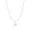 Silver Letter H Initial Necklace