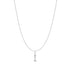 Silver Letter I Initial Necklace