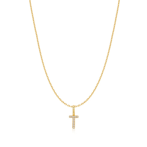 Gold Letter T Initial Necklace