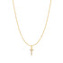 Gold Letter T Initial Necklace