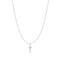 Silver Letter T Initial Necklace