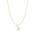 Gold Letter X Initial Necklace