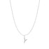 Silver Letter Y Initial Necklace