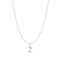 Silver Letter Z Initial Necklace