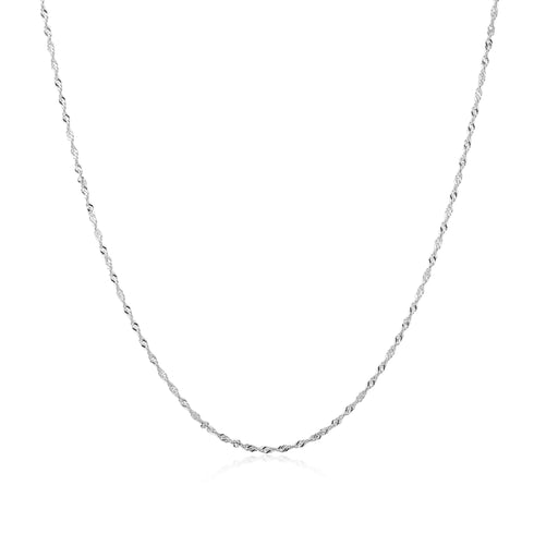 Silver Twisted Chain Necklace