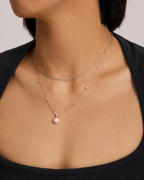 Silver Twisted Chain Necklace