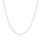 Silver Slim Curb Link Chain Necklace