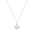 Silver Shell Pearl Halo Evil-Eye Necklace