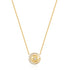Gold Reversible Pavé Moon Evil-Eye Necklace