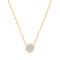Gold Reversible Pavé Moon Evil-Eye Necklace