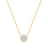 Gold Reversible Pavé Moon Evil-Eye Necklace