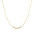 Gold Graduated Bezel-Set Necklace