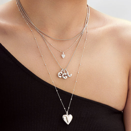 Silver L Letter Charm