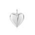 Silver Dome Heart Charm