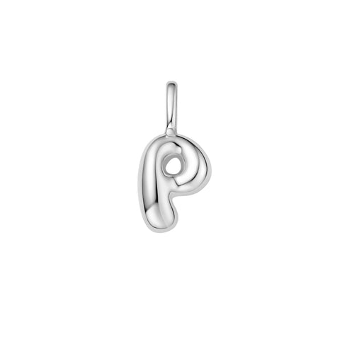 Silver P Letter Charm