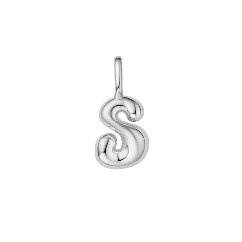 Silver S Letter Charm