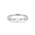 Silver Freshwater Pearl and White Cubic Zirconia Bezel Set Ring
