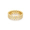 Gold Double Row Bezel Ring