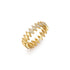 Gold Half Pavé Sparkle Ring