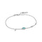 Turquoise Discs Silver Bracelet