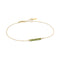14kt Gold Tourmaline and White Sapphire Bar Bracelet