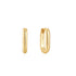 Gold Oval Hoop Earrings