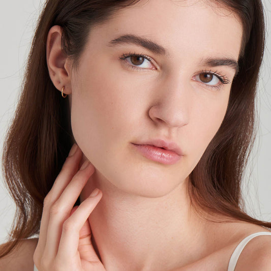 14kt Gold Huggie Hoop Earrings
