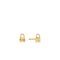 14kt Gold Padlock Stud Earrings