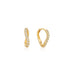 14kt Gold Magma Diamond Huggie Hoop Earrings