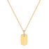 Gold Glam Tag Pendant Necklace