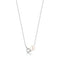 Silver Pearl Link Chain Necklace