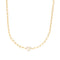 Gold Pearl Sparkle Chunky Chain Necklace