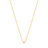 14kt Gold Single Natural Diamond Necklace