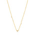 14kt Gold Triple Natural Diamond Necklace