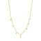 14kt Gold Mixed Disc Necklace