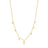 14kt Gold Mixed Disc Necklace
