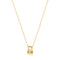 14kt Gold Padlock Necklace