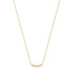 14kt Gold Magma Curve Diamond Necklace