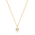 14kt Gold White Sapphire Pendant Necklace