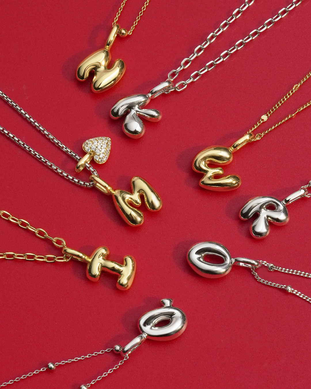 Gold M Letter Charm