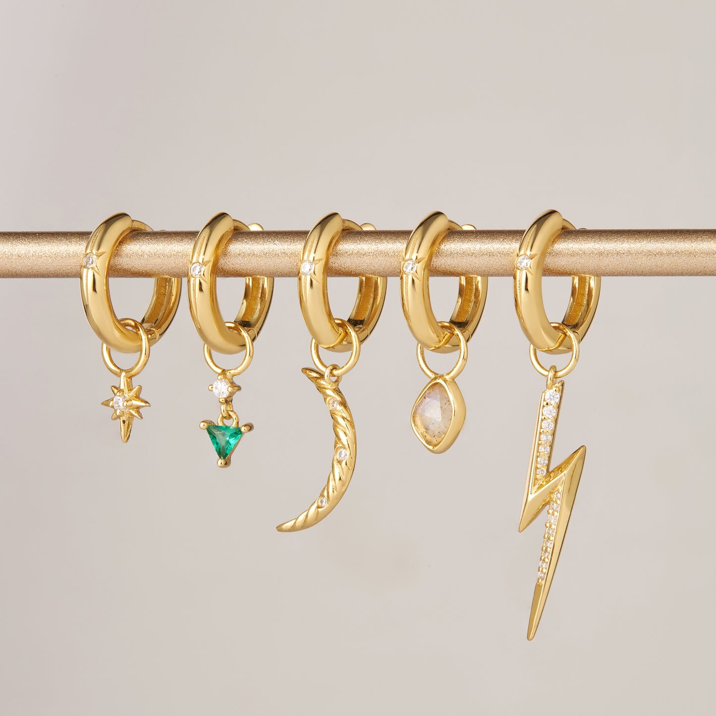 Gold Star Earring Charm