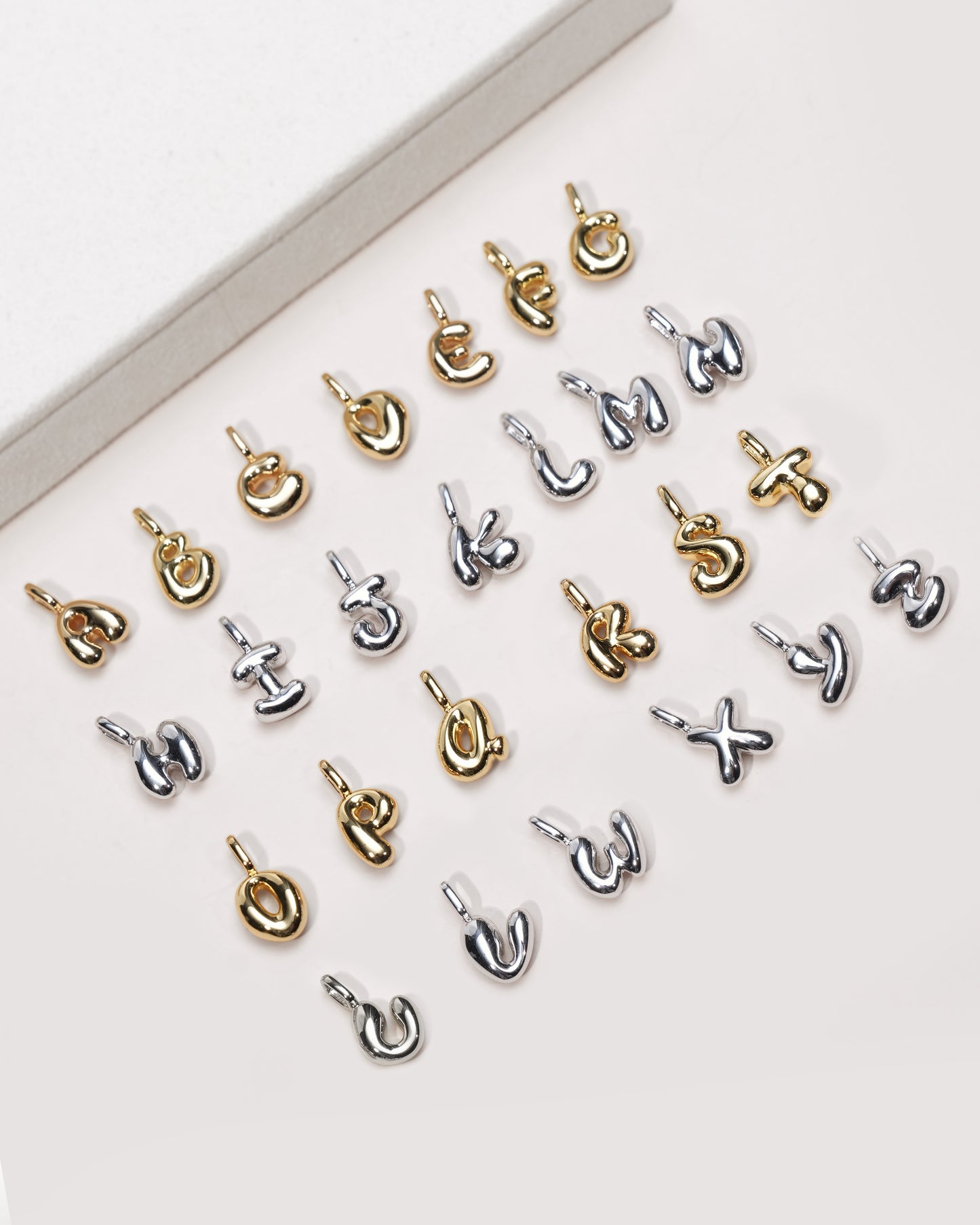 Gold R Letter Charm