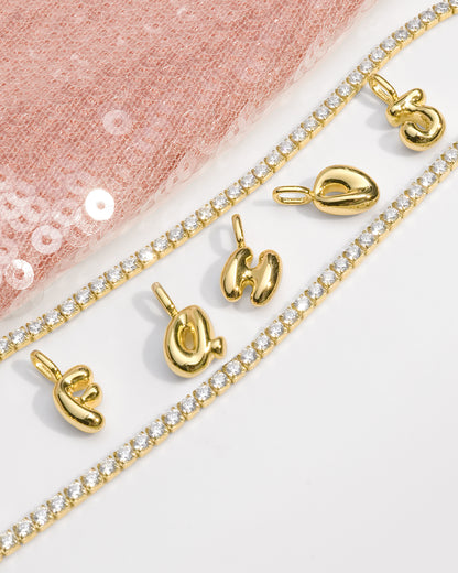 Gold F Letter Charm