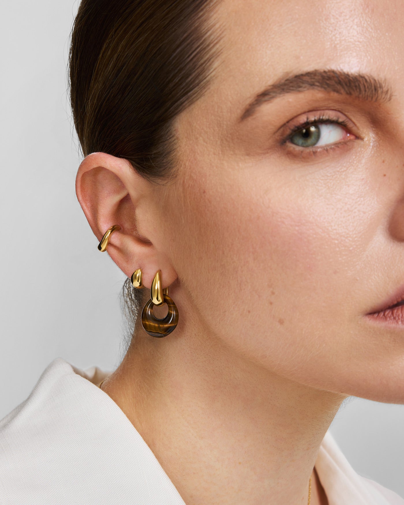 Gold Wave Ear Cuff