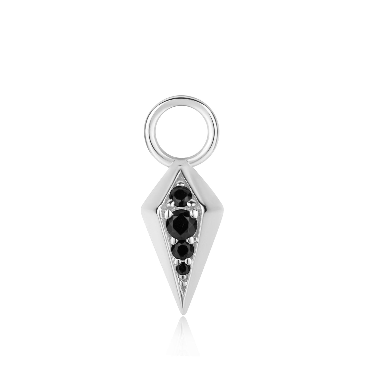 Silver Rhombus Earring Charm